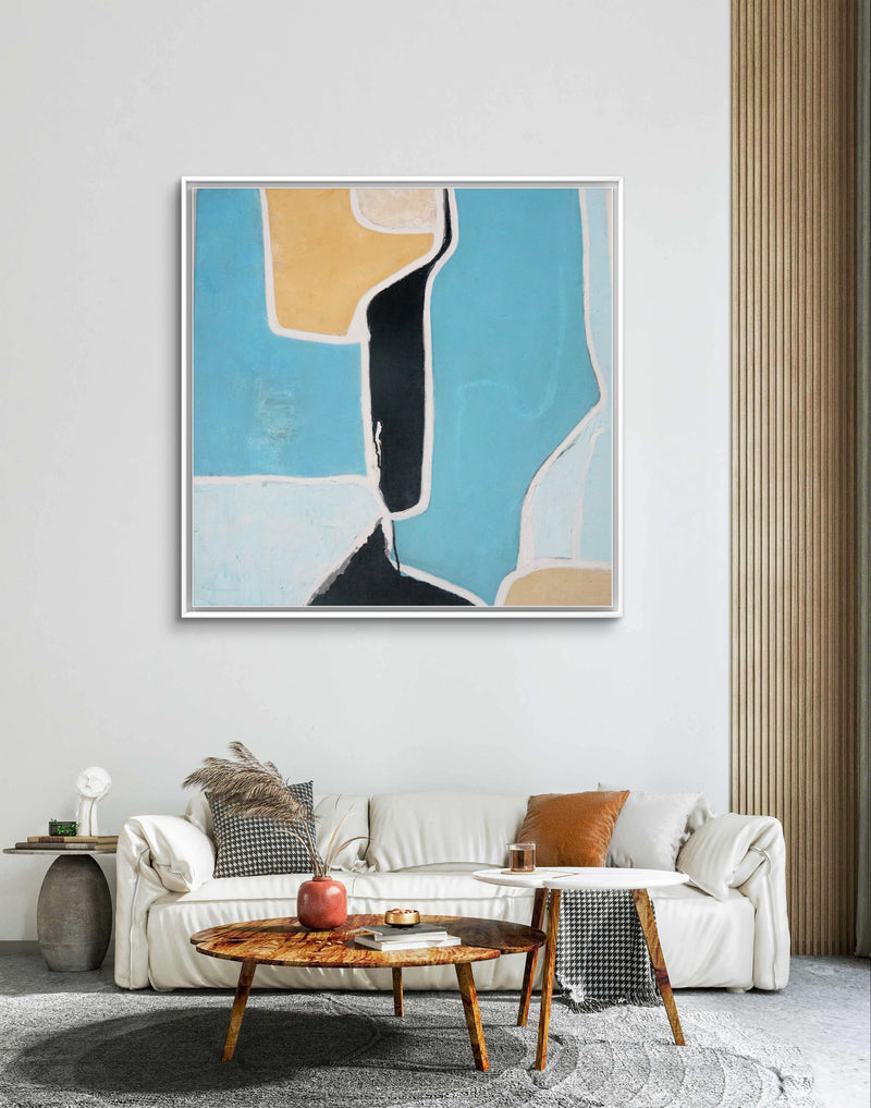 Where the Sea and River meet(Price on request) Size 33/33”