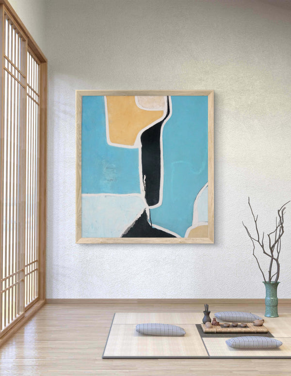 Where the Sea and River meet(Price on request) Size 33/33”